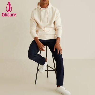 Sweat à capuche écologique en coton de haute qualité pour hommes, pulls décontractés, sports, gymnase, survêtement uni pour hommes