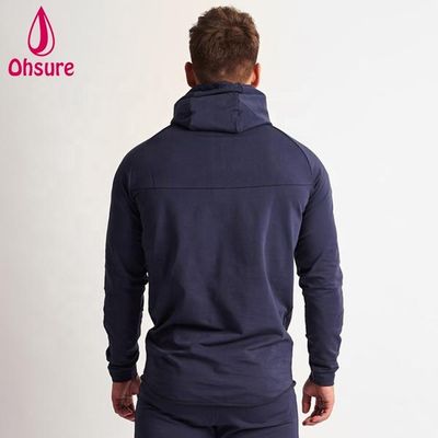 Sweat-shirt à capuche de sport pour homme du fabricant, chaud en hiver, pour la course à pied et le fitness, avec fermeture éclair et motif imprimé