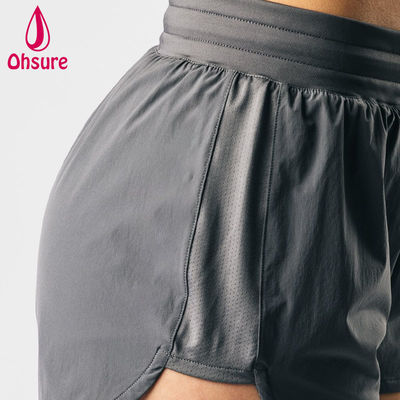 Des vêtements de haute qualité OEM design de haute coupe courts de sport à haute taille femmes gymnastique gymnastique course yoga bottoms courts tissés occasionnels