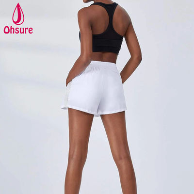 Shorts de sport 2 en 1 pour femmes de haute qualité, en mesh, à séchage rapide, vêtements de sport, pantalon de yoga ample, shorts de course personnalisés