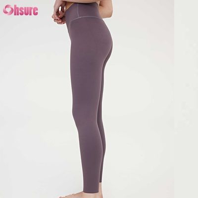 Vêtements à quatre aiguilles à six fils Compression Fitness Femmes Leggings Taille haute Slim Full 1 Piece Vêtements de sport Pantalons de yoga minces