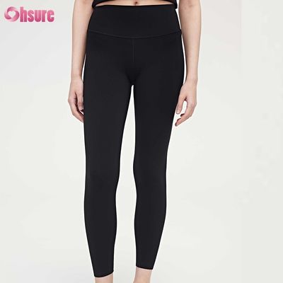 Vêtements à quatre aiguilles à six fils Compression Fitness Femmes Leggings Taille haute Slim Full 1 Piece Vêtements de sport Pantalons de yoga minces