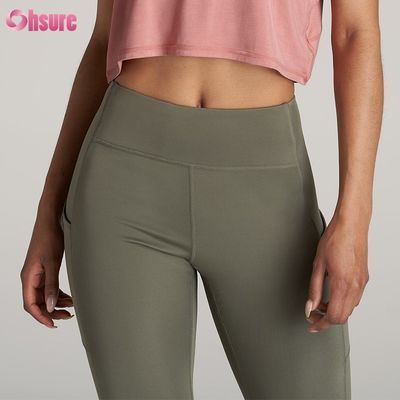 Leggings de yoga grande taille avec poche zippée au dos, absorbant l'humidité et à séchage rapide pour femmes