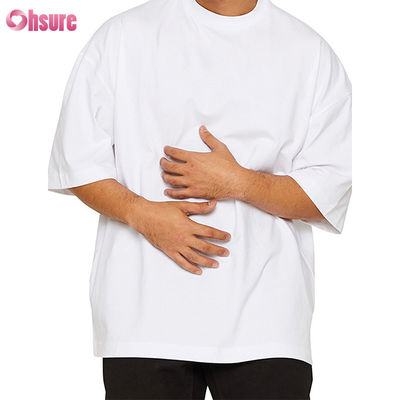 Vente à chaud Légère poids été Bamboo Fibre Crew Cou Manche courte T-shirt de boxe surdimensionné pour hommes