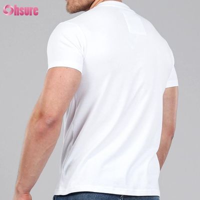 T-shirt en bambou pour hommes en tissu amicale BoxingT-shirt V Col Impression imprimé motif imprimé occasionnel support musculaire tricoté
