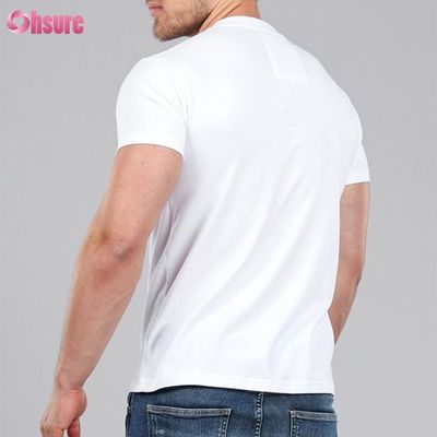 T-shirt de boxe en tissu de bambou pour hommes, imprimé avec motif décontracté, tricoté, pour l'exercice musculaire et le maintien, avec impression
