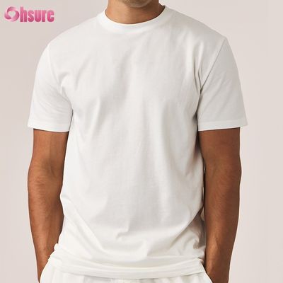 T-shirt vierge surdimensionné 180-300GSM épais personnalisé 100% coton Imprimé personnalisé Homme T-shirts