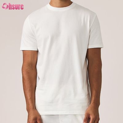 T-shirt vierge surdimensionné 180-300GSM épais personnalisé 100% coton Imprimé personnalisé Homme T-shirts
