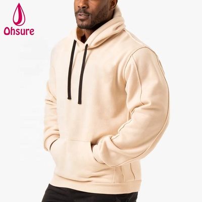 Sweat-shirts à capuche athlétiques pour hommes, vêtements de sport en gros, sweat-shirts personnalisés de fitness, sweat-shirts en polaire surdimensionnés respirants pour la salle de sport, imprimés