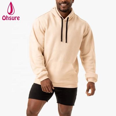 Sweat-shirts à capuche athlétiques pour hommes, vêtements de sport en gros, sweat-shirts personnalisés de fitness, sweat-shirts en polaire surdimensionnés respirants pour la salle de sport, imprimés