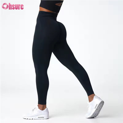 Personnalisé Nouveau Produit de haute qualité Taille élevée étirement fesse fesse Hauteur de la hanche Pantalon de levage de la hanche Gymnasie Fitness Leggings de yoga pour femmes