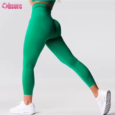 Personnalisé Nouveau Produit de haute qualité Taille élevée étirement fesse fesse Hauteur de la hanche Pantalon de levage de la hanche Gymnasie Fitness Leggings de yoga pour femmes