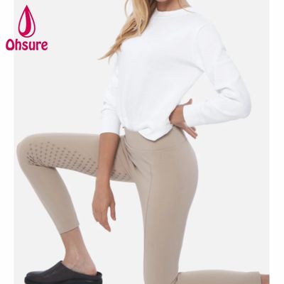Collant d'équitation pour femmes taille haute personnalisés de qualité supérieure avec silicone