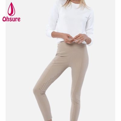 Collant d'équitation pour femmes taille haute personnalisés de qualité supérieure avec silicone