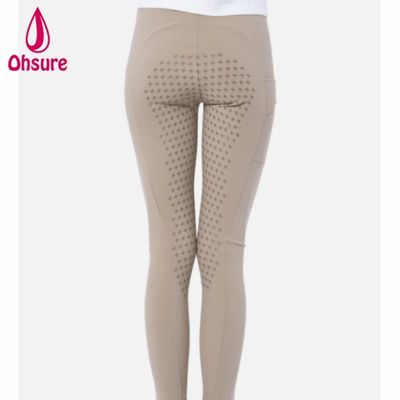 Collant d'équitation pour femmes taille haute personnalisés de qualité supérieure avec silicone