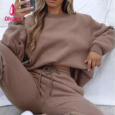 Sweat-shirts à capuche Pantalons de survêtement Jogging Survêtement Imprimé Logo Unisexe Ensemble de survêtements Ample Ohsure et Loisirs Décontracté Automne pour Femmes
