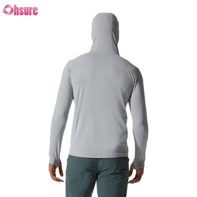 T-shirt de sport à manches longues pour hommes en cours d'exécution de gymnastique haut absorbant la sueur