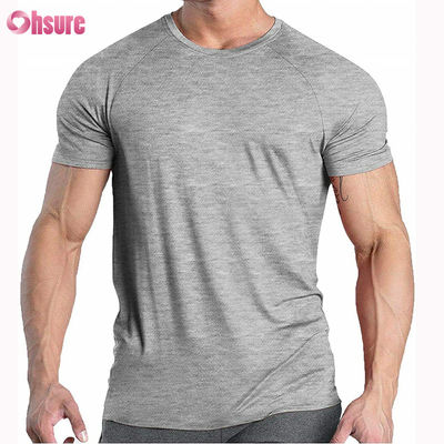 T-shirt de compression graphique pour homme imprimé de haute qualité 95 % coton 5 % élasthanne Extensible et respirant pour la salle de sport à manches courtes