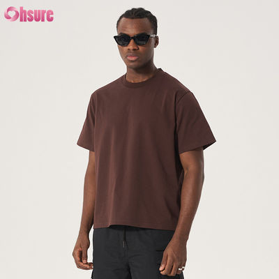 T-shirts vierges 100% coton de haute qualité en gros, t-shirt surdimensionné épais pour hommes, impression personnalisée