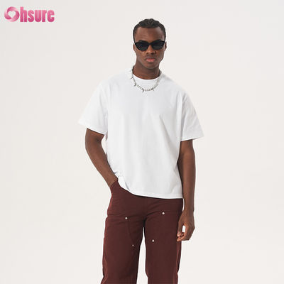 T-shirts vierges 100% coton de haute qualité en gros, t-shirt surdimensionné épais pour hommes, impression personnalisée
