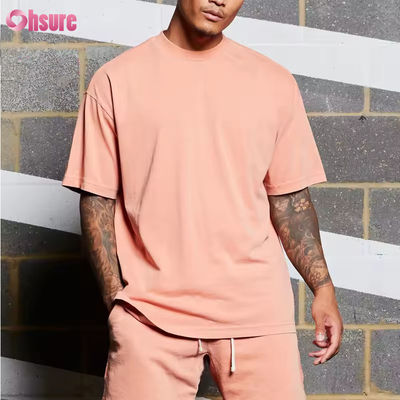Logo personnalisé Vêtements d'entraînement Vêtements de sport Coton vintage épais Lavage à l'acide Surdimensionné Course à pied Fitness Gym T-shirts Homme