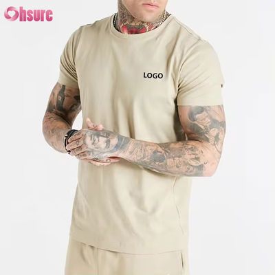 5 Spandex Sports Homme T-Shirt sur Homme T-Shirt Vintage Plain Casual Courir personnalisé de haute qualité 95 coton équipé Gym Logo Impression