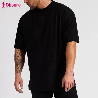 T-shirt pour hommes en blanc surdimensionné T-shirt de course T-shirt de sport pour hommes