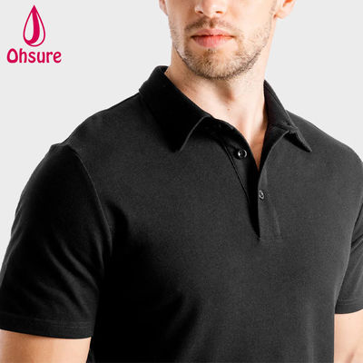 Chemise avec logo personnalisé OEM, été, bureau, salle de sport, élasthanne/nylon, vêtements de travail pour entraîneur personnel pour hommes, polos pour hommes, vierges, décontractés, XS-2XL