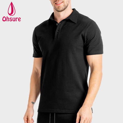 Chemise avec logo personnalisé OEM, été, bureau, salle de sport, élasthanne/nylon, vêtements de travail pour entraîneur personnel pour hommes, polos pour hommes, vierges, décontractés, XS-2XL
