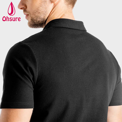 Chemise avec logo personnalisé OEM, été, bureau, salle de sport, élasthanne/nylon, vêtements de travail pour entraîneur personnel pour hommes, polos pour hommes, vierges, décontractés, XS-2XL