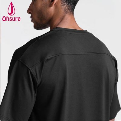 Nouvelle arrivée sur mesure imprimé plus taille T-shirt homme sport baissé léger Sweat Wicking Sweatshirt élégant Gym Singlet