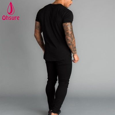 Conception de t-shirts de sport pour hommes en gros, personnalisés, nouveaux, athlétiques, à manches courtes, pour la course en salle de sport, vierges, décontractés, imprimés, à motifs, en tricot, vierges