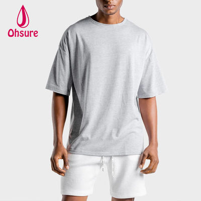 T-shirts personnalisés Hommes vêtements Hommes décontractés chemises coton T-shirts été 2022 T-shirts imprimés O cou blanc solide tricoté 50-100pcs