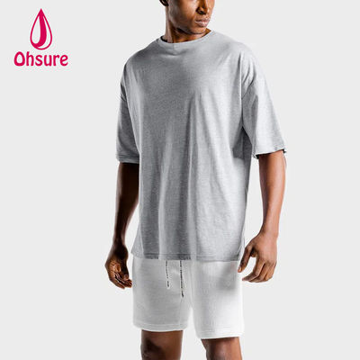 T-shirts personnalisés Hommes vêtements Hommes décontractés chemises coton T-shirts été 2022 T-shirts imprimés O cou blanc solide tricoté 50-100pcs