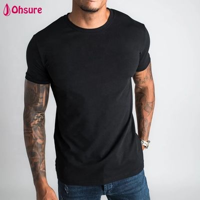 Nouveaux vêtements de sport décontractés pour hommes, vêtements de fitness, t-shirt uni, t-shirt de gym ajusté en bambou, t-shirt de sport personnalisé
