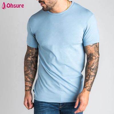Nouveaux vêtements de sport décontractés pour hommes, vêtements de fitness, t-shirt uni, t-shirt de gym ajusté en bambou, t-shirt de sport personnalisé