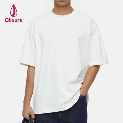 T-shirt d'été pour hommes de haute qualité à manches courtes, soie froide recyclée, coton original, surdimensionné personnalisé, t-shirts de sport