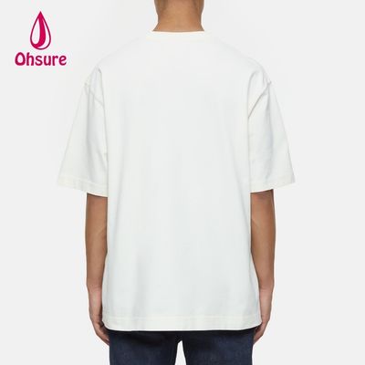 T-shirt d'été pour hommes de haute qualité à manches courtes, soie froide recyclée, coton original, surdimensionné personnalisé, t-shirts de sport