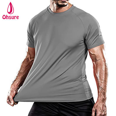 T-shirt de pêche en nylon spandex Sportswear Bodybuilding Top Running Apparel Gym T-shirt UPF 50 t T-shirt