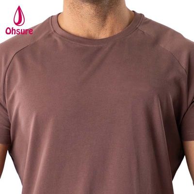 T-shirt pour hommes en forme musculaire en course à pied Sport Top Gym Homme T-shirt en spandex en coton