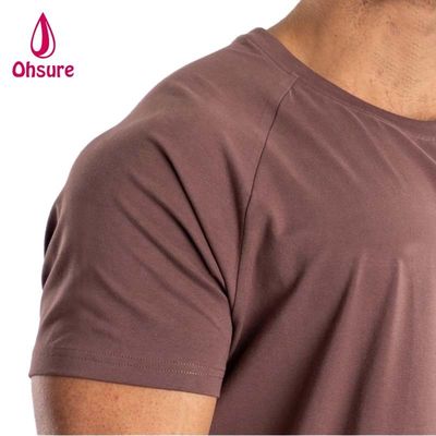 T-shirt pour hommes en forme musculaire en course à pied Sport Top Gym Homme T-shirt en spandex en coton