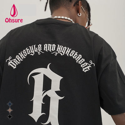 Ohsure Custom Logo Streetwear Design 100% Coton Mode Tie-Dye Oversized Homme T-shirts Graphiques