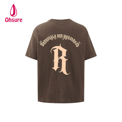 Ohsure Custom Logo Streetwear Design 100% Coton Mode Tie-Dye Oversized Homme T-shirts Graphiques