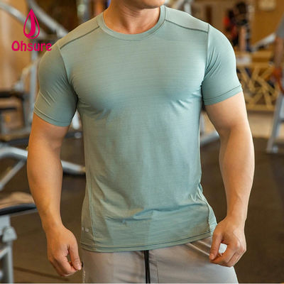 Ohsure Hommes Été T-shirt à manches courtes de haute qualité T-shirt de sport en soie froide en coton recyclé Xylitol personnalisé