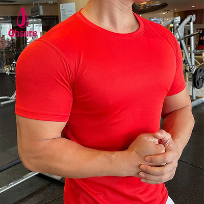 Ohsure Hommes T-shirt à manches courtes d'été Soie froide Recyclé Haute qualité Xylitol Coton Logo privé personnalisé T-shirts de sport pour hommes