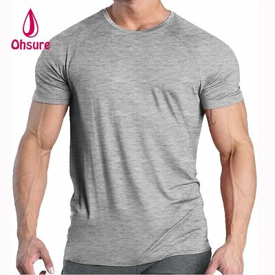 Xylitol Tissu rafraîchissant T-shirt de sport Gym Courir à manches courtes T-shirt sec rapide
