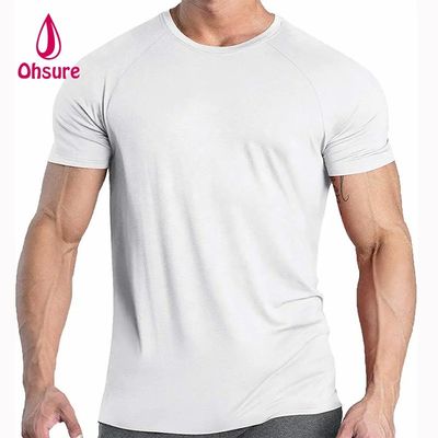 Xylitol Tissu rafraîchissant T-shirt de sport Gym Courir à manches courtes T-shirt sec rapide