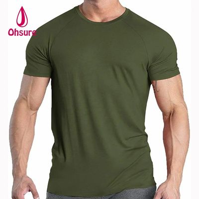 Xylitol Tissu rafraîchissant T-shirt de sport Gym Courir à manches courtes T-shirt sec rapide