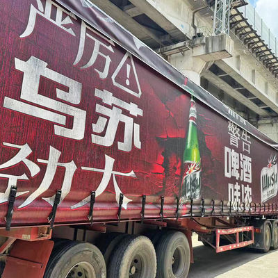 Litong Prix d'usine Tela en PVC Rideau à semi-remorque
