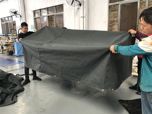 Litong Taille personnalisée Tarps Voiture et train Truck Cover Tissu imperméable à l'eau toile Tarte au silicium organique
